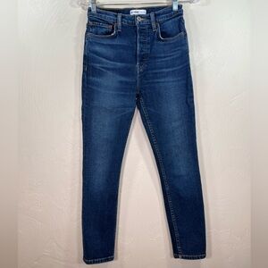 Re/Done Skinny Mid-Rise Jeans